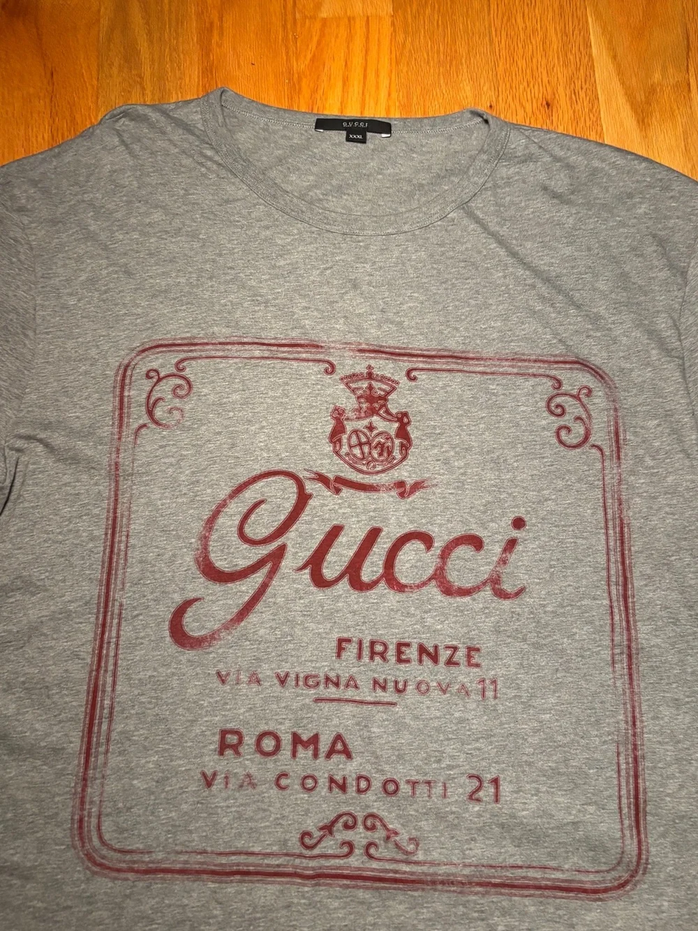 Gucci Firenze Gray Runway Tshirt